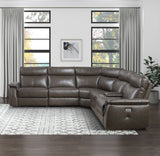 8259RFDB*6SCPWH (6)6-Piece Modular Power Reclining Sectional with Power Headrests - Luna Furniture