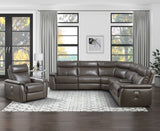 8259RFDB*6SCPWH (6)6-Piece Modular Power Reclining Sectional with Power Headrests - Luna Furniture