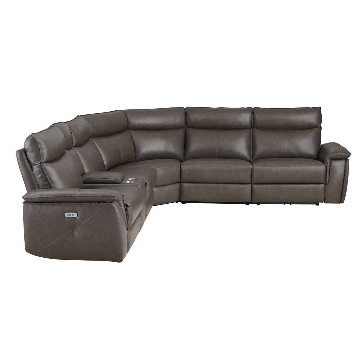 8259RFDB*6SCPWH (6)6-Piece Modular Power Reclining Sectional with Power Headrests - Luna Furniture