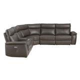 8259RFDB*6SCPWH (6)6-Piece Modular Power Reclining Sectional with Power Headrests - Luna Furniture