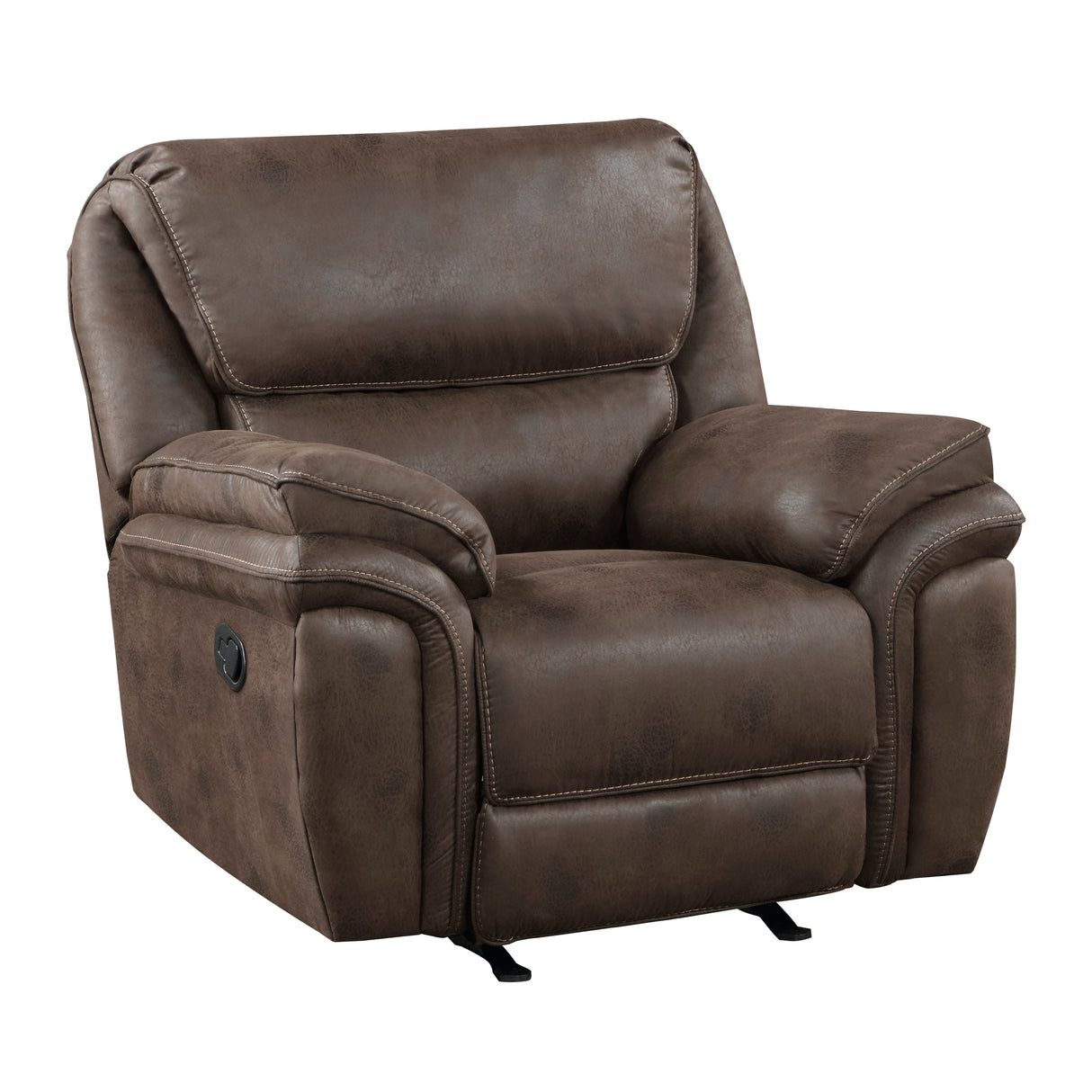 Proctor Brown Microfiber Rocker Reclining Chair from Homelegance - Luna Furniture