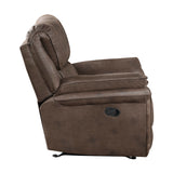 Proctor Brown Microfiber Rocker Reclining Chair from Homelegance - Luna Furniture