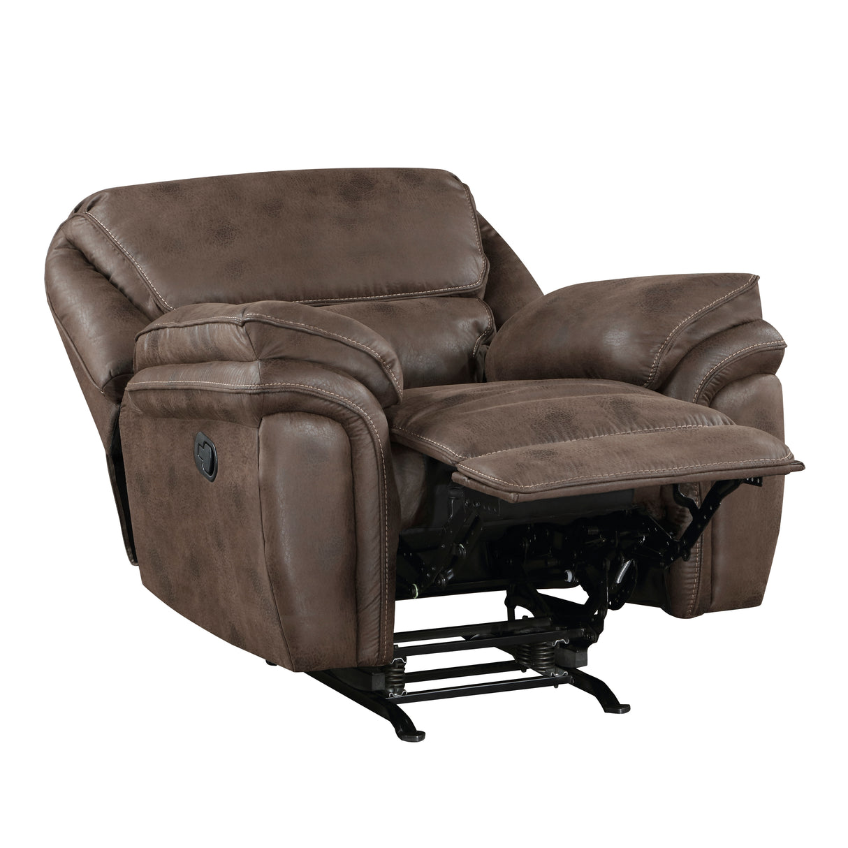 Proctor Brown Microfiber Rocker Reclining Chair from Homelegance - Luna Furniture