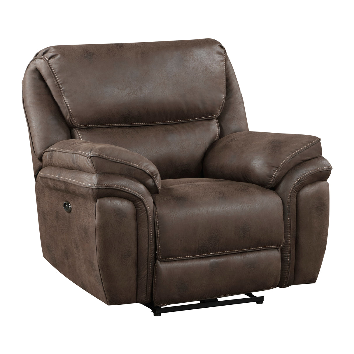 Proctor Brown Microfiber Power Reclining Chair from Homelegance - Luna Furniture