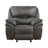 Proctor Gray Microfiber Rocker Reclining Chair from Homelegance - Luna Furniture