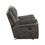 Proctor Gray Microfiber Rocker Reclining Chair from Homelegance - Luna Furniture