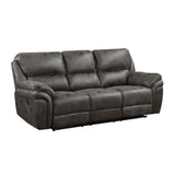 8517GRY-3 Double Reclining Sofa - Luna Furniture