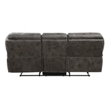 8517GRY-3 Double Reclining Sofa - Luna Furniture