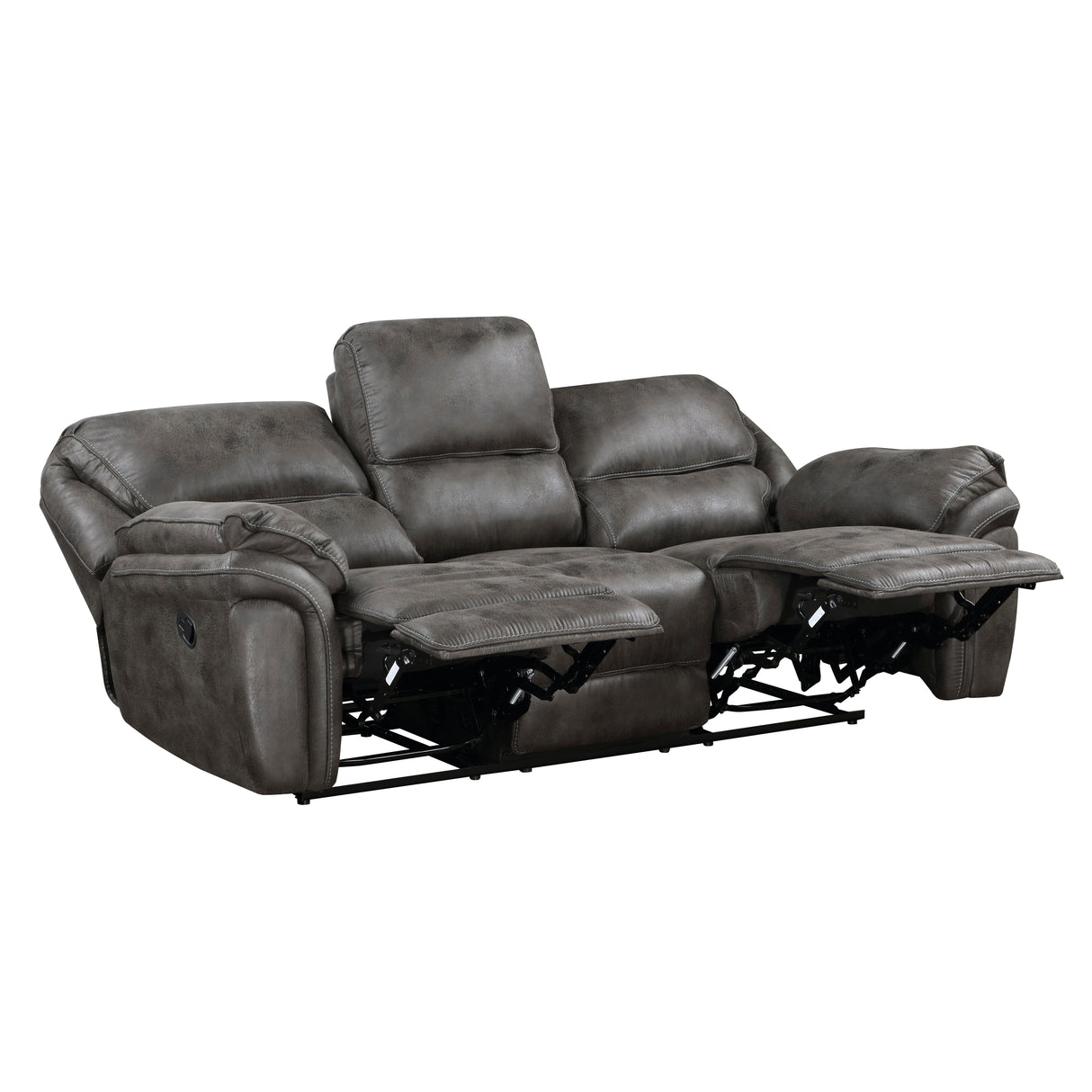 8517GRY-3 Double Reclining Sofa - Luna Furniture