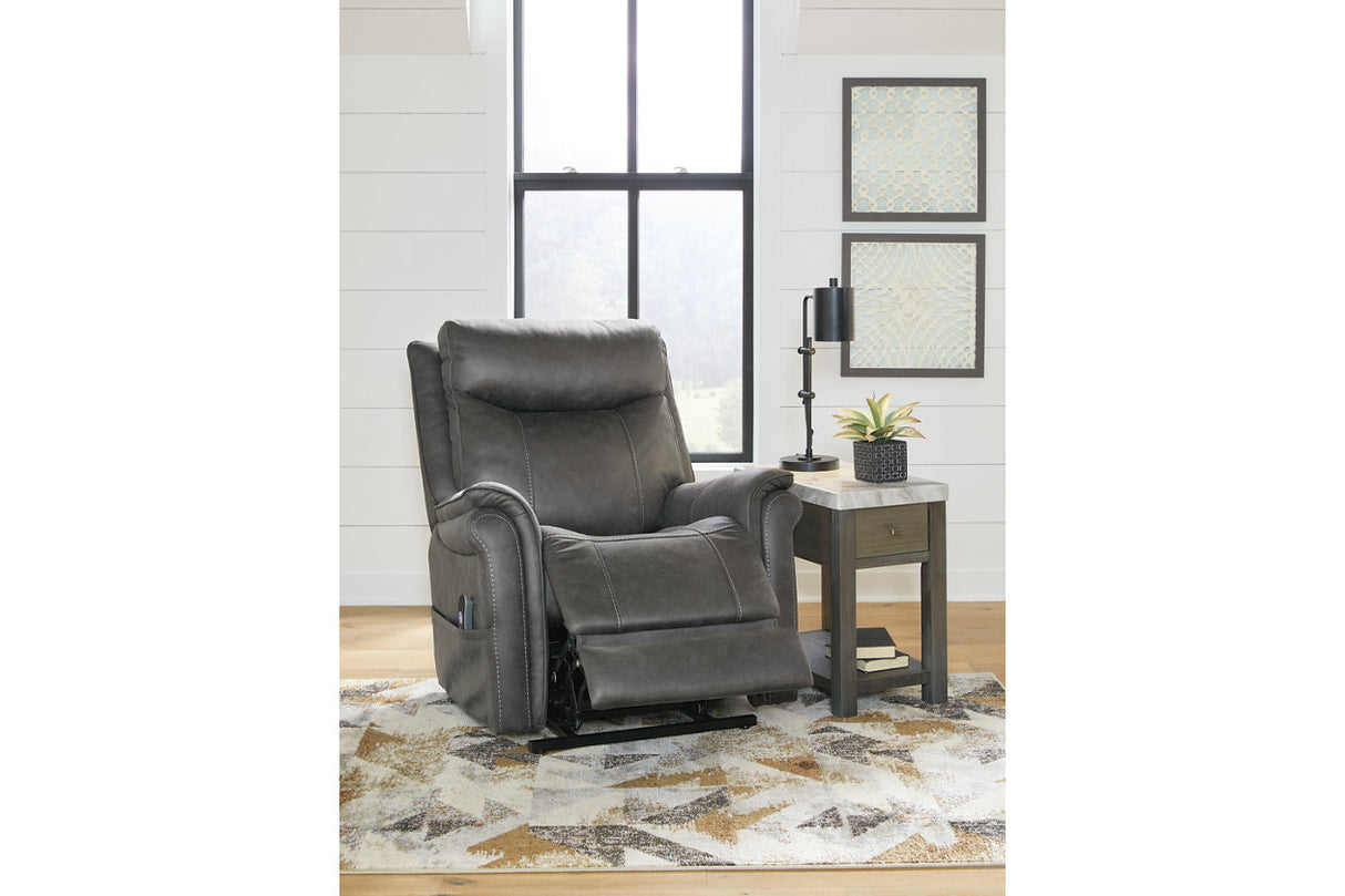 Lorreze Steel Power Lift Recliner -  - Luna Furniture