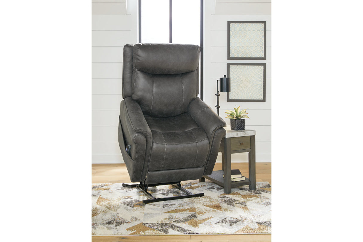 Lorreze Steel Power Lift Recliner -  - Luna Furniture