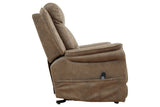 Lorreze Driftwood Power Lift Recliner -  - Luna Furniture