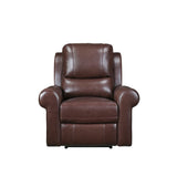 McCall Brown Leather Power Reclining Chair with Power Headrest from Homelegance - Luna Furniture