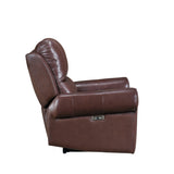 McCall Brown Leather Power Reclining Chair with Power Headrest from Homelegance - Luna Furniture