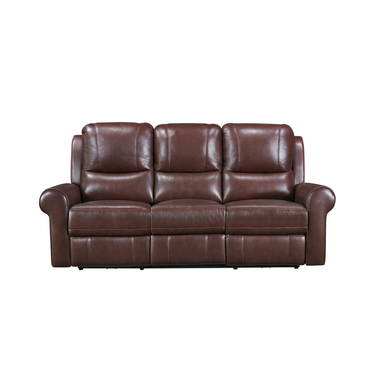 McCall Brown Leather Power Double Reclining Sofa with Power Headrests from Homelegance - Luna Furniture