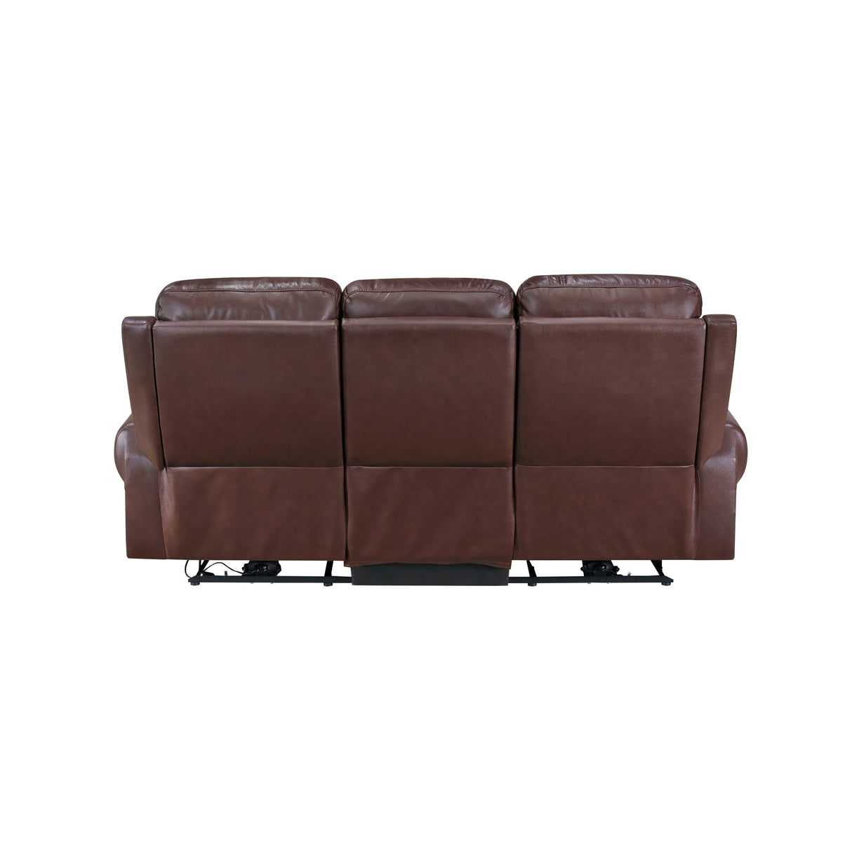 McCall Brown Leather Power Double Reclining Sofa with Power Headrests from Homelegance - Luna Furniture