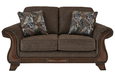 Miltonwood Teak Loveseat -  - Luna Furniture