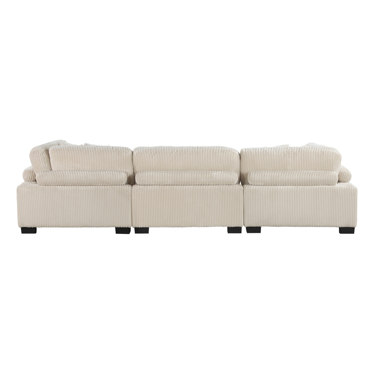 8555BE*4OT (4)4-Piece Modular Sectional with Ottoman - Luna Furniture