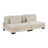 8555BE*6OT (6)6-Piece Modular Sectional with Ottoman - Luna Furniture