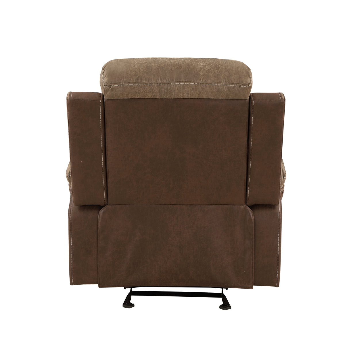 Glendale Brown Microfiber Glider Reclining Chair from Homelegance - Luna Furniture