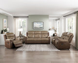 Glendale Brown Microfiber Glider Reclining Chair from Homelegance - Luna Furniture