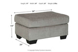 Altari Alloy Ottoman -  - Luna Furniture