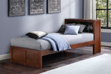 Rowe Dark Cherry Twin Bookcase Bed