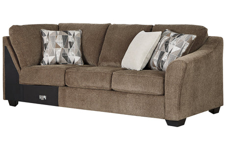 Graftin Teak 3-Piece LAF Chaise Sectional from Ashley - Luna Furniture