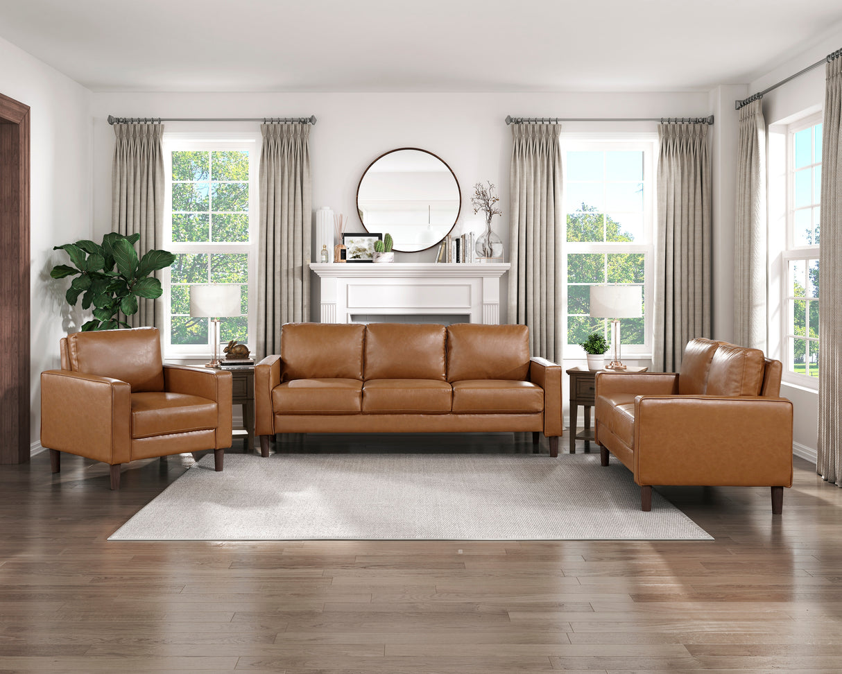 9203BRW-3 Sofa - Luna Furniture