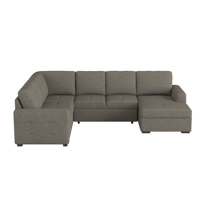 Elton Brown RAF Storage Sleeper Sectional from Homelegance - Luna Furniture