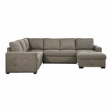 Elton Brown RAF Storage Sleeper Sectional from Homelegance - Luna Furniture