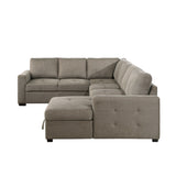 Elton Brown RAF Storage Sleeper Sectional from Homelegance - Luna Furniture