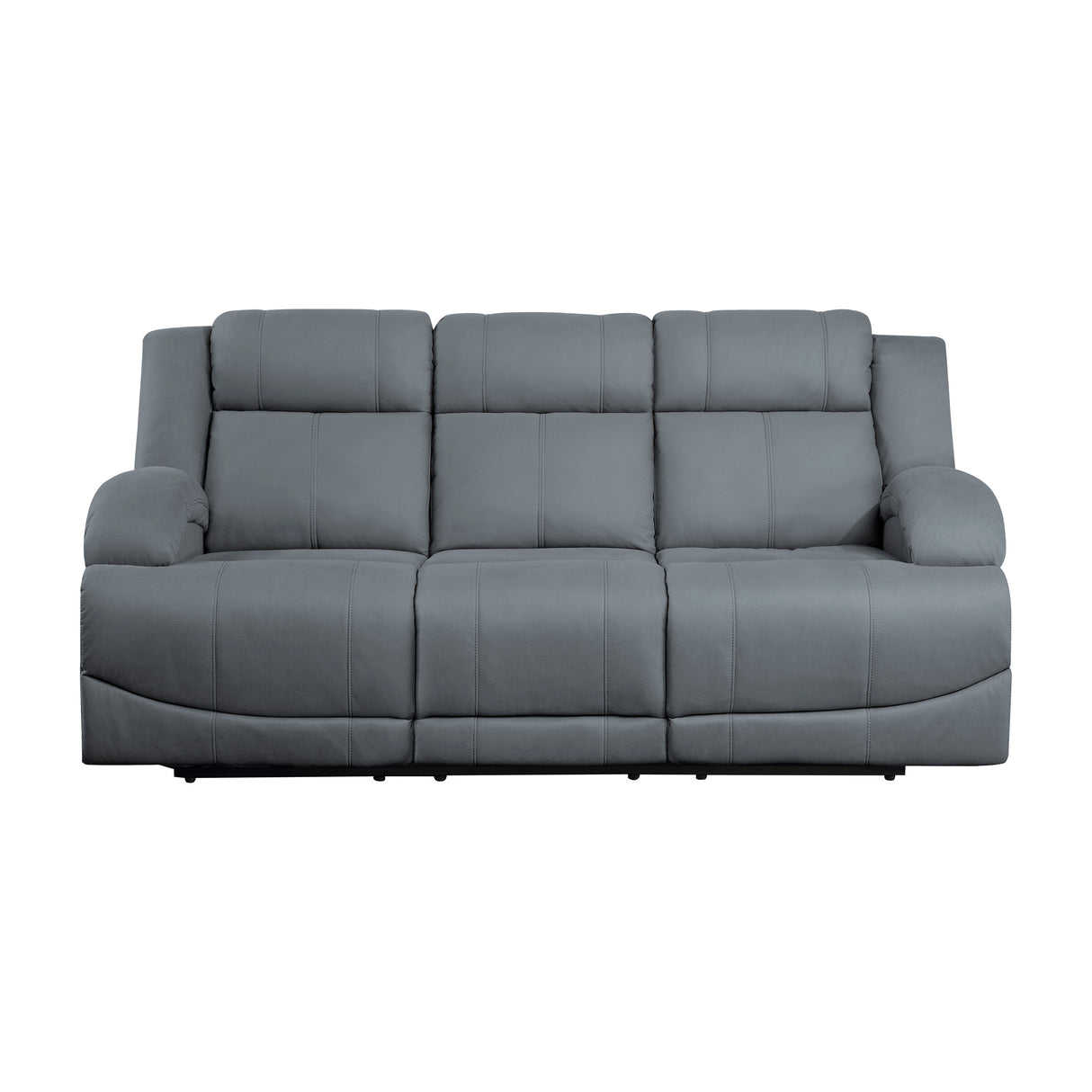 Camryn Graphite Blue Power Double Reclining Sofa from Homelegance - Luna Furniture