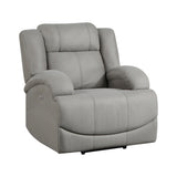 Camryn Gray Power Reclining Chair from Homelegance - Luna Furniture