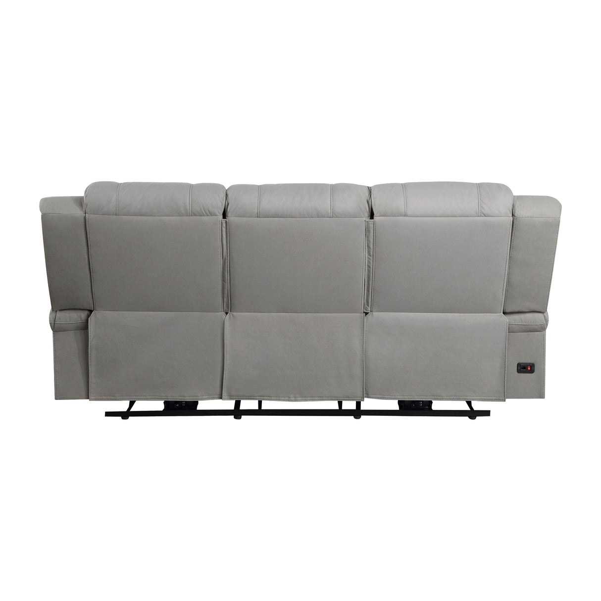 Camryn Gray Power Double Reclining Sofa from Homelegance - Luna Furniture