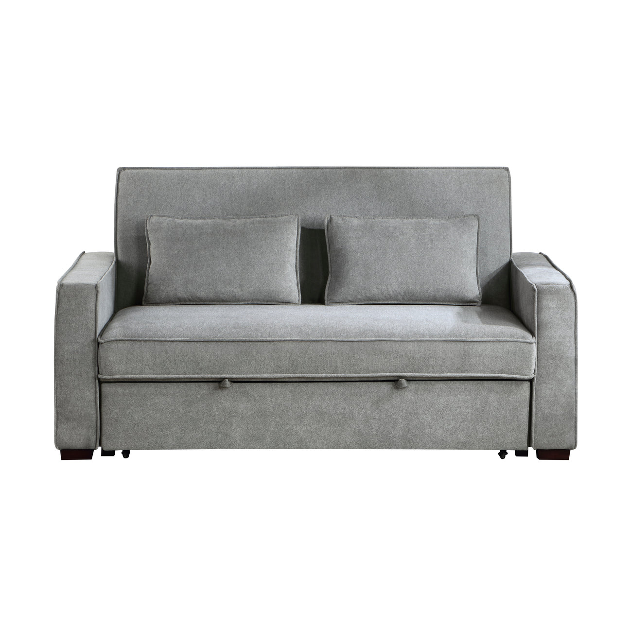 Alta Gray Convertible Studio Sofa with Pull-out Bed from Homelegance - Luna Furniture