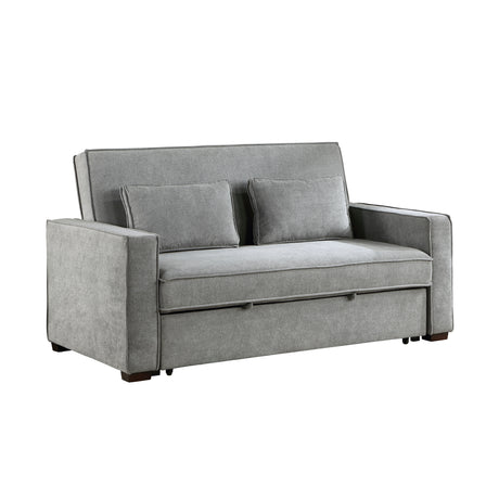 9238GY-3CL Convertible Studio Sofa with Pull-out Bed - Luna Furniture