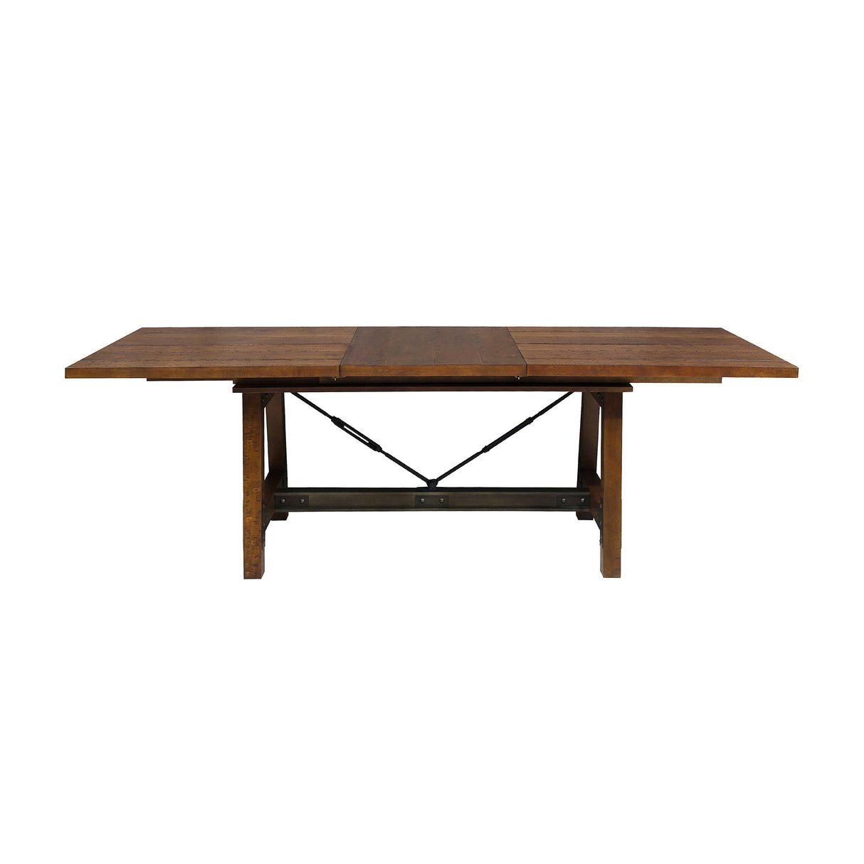 Holverson Rustic Brown Extendable Dining Table -  Homelegance - Luna Furniture