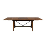 Holverson Rustic Brown Extendable Dining Table -  Homelegance - Luna Furniture