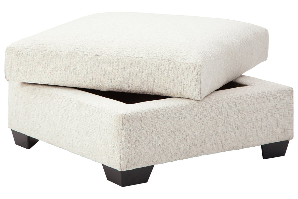 Cambri Snow Ottoman With Storage from Ashley - Luna Furniture