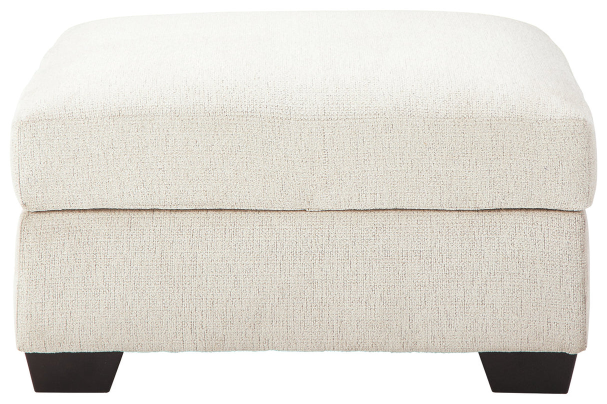 Cambri Snow Ottoman With Storage from Ashley - Luna Furniture