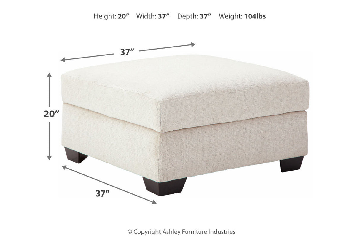 Cambri Snow Ottoman With Storage from Ashley - Luna Furniture