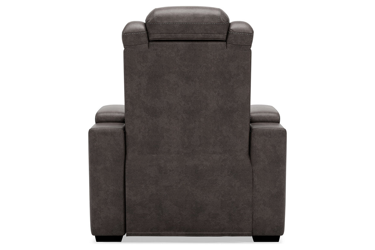 HyllMont Gray Recliner -  - Luna Furniture