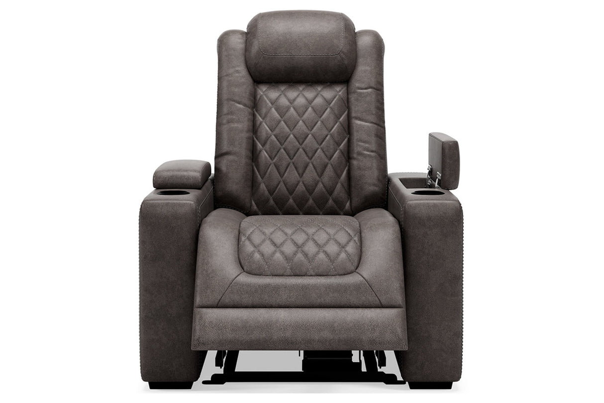 HyllMont Gray Recliner -  - Luna Furniture