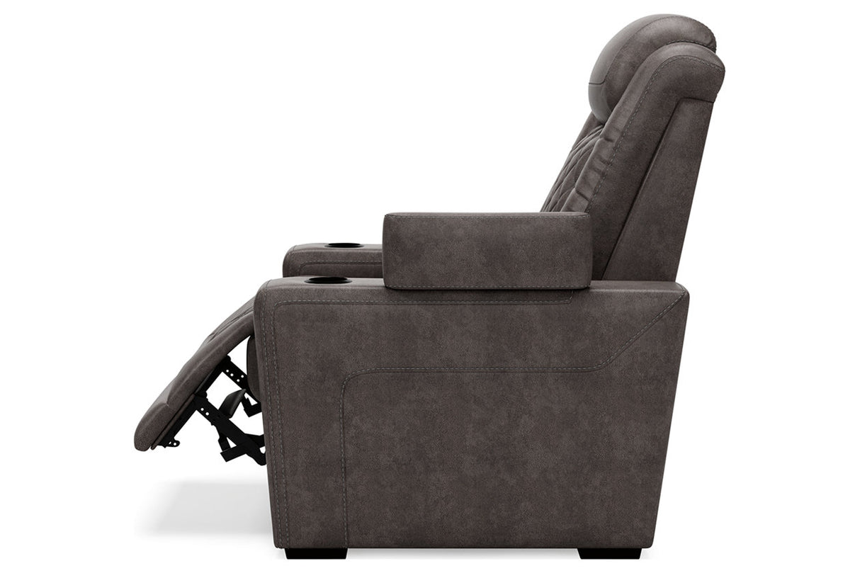 HyllMont Gray Recliner -  - Luna Furniture