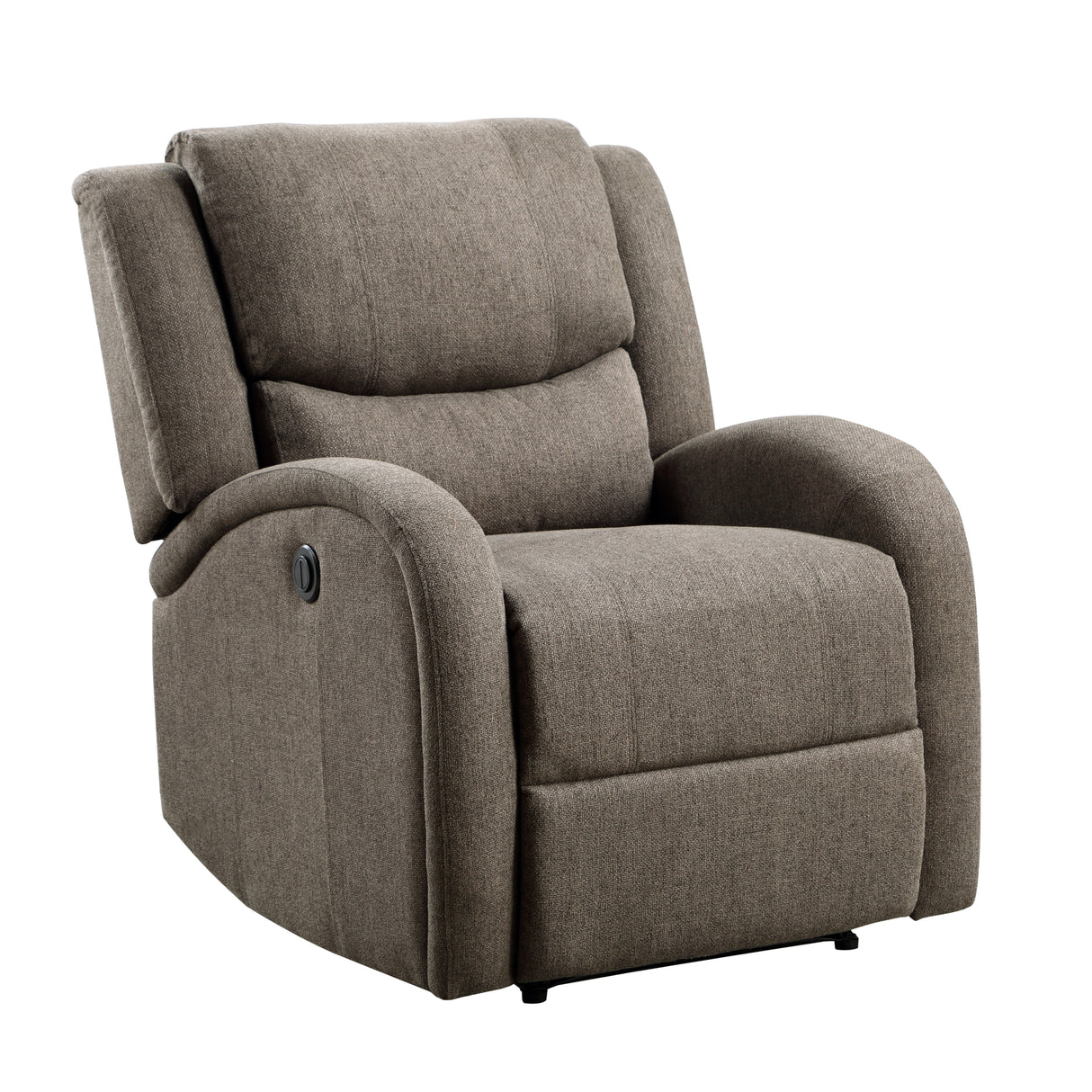 Foxcroft Brown Chenille Power Reclining Chair from Homelegance - Luna Furniture