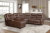 9405BR*6LCRR (6)6-Piece Modular Power Reclining Sectional with Left Chaise - Luna Furniture