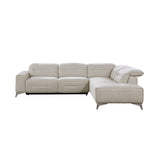 Adahlia Sand RAF Chaise Power Reclining Sectional from Homelegance - Luna Furniture