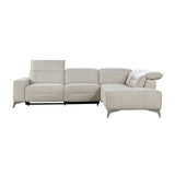 Adahlia Sand RAF Chaise Power Reclining Sectional from Homelegance - Luna Furniture