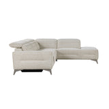 Adahlia Sand RAF Chaise Power Reclining Sectional from Homelegance - Luna Furniture